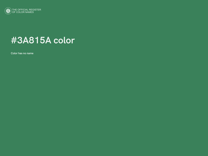 #3A815A color image