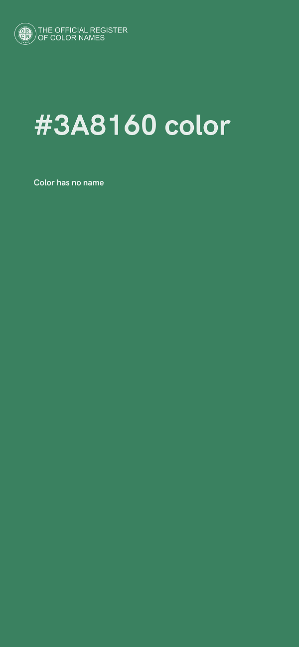 #3A8160 color image