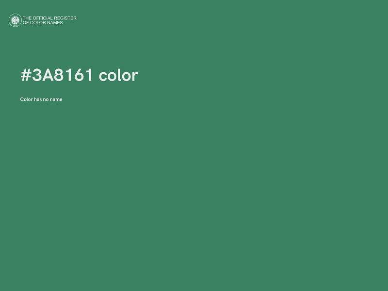 #3A8161 color image