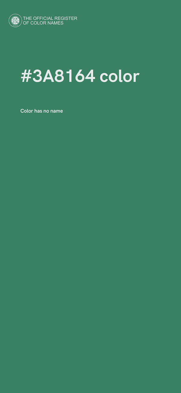 #3A8164 color image