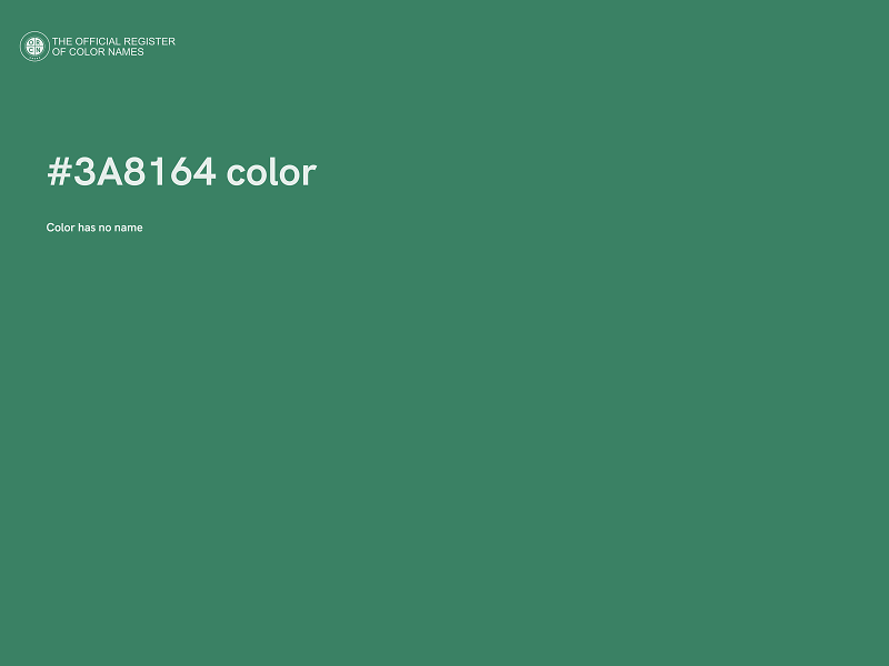 #3A8164 color image