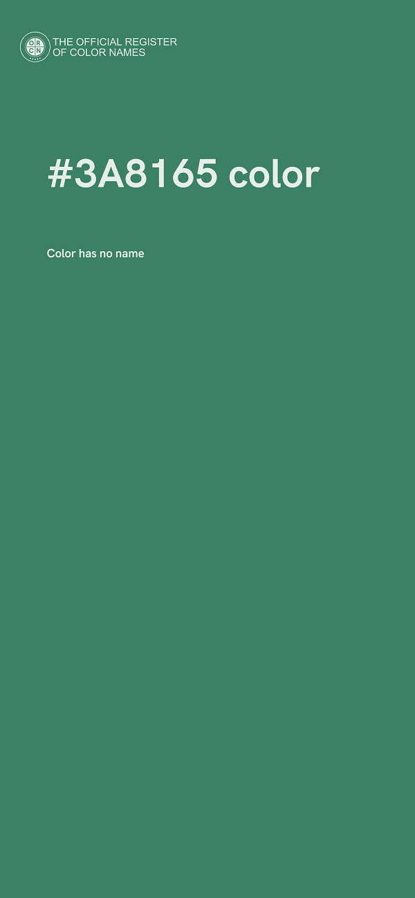 #3A8165 color image
