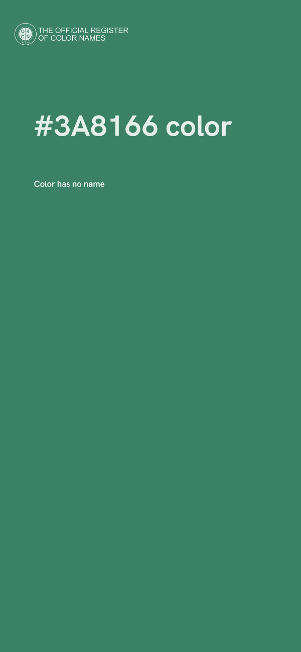 #3A8166 color image