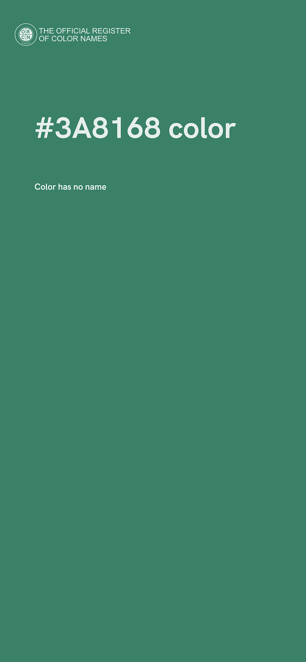 #3A8168 color image