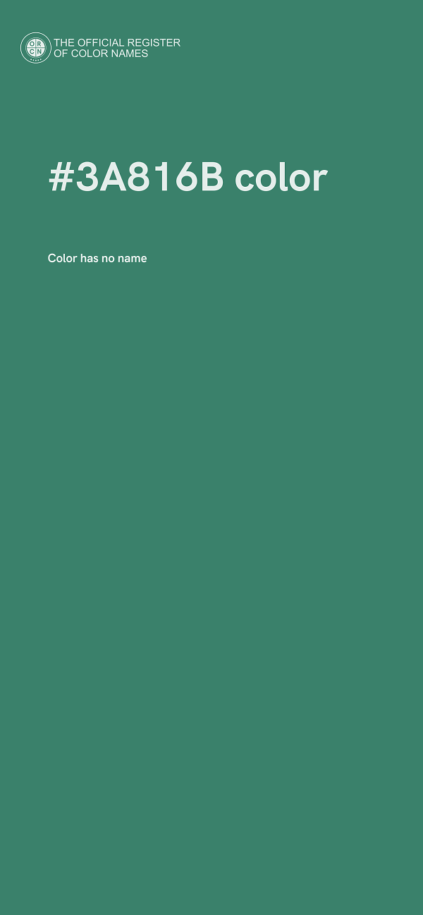 #3A816B color image