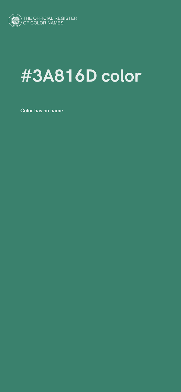 #3A816D color image