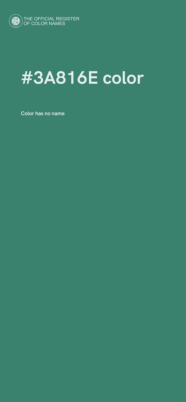 #3A816E color image