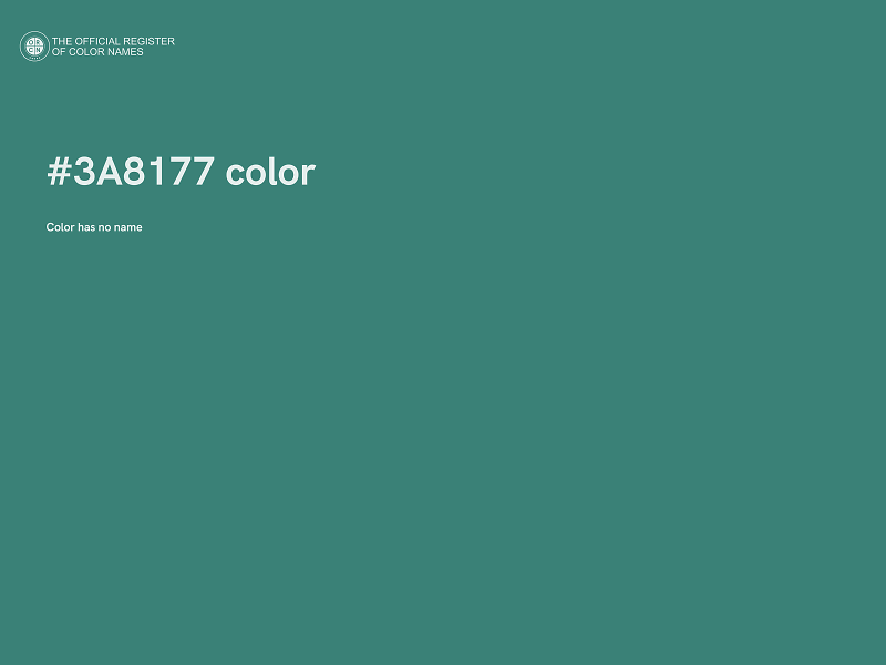 #3A8177 color image