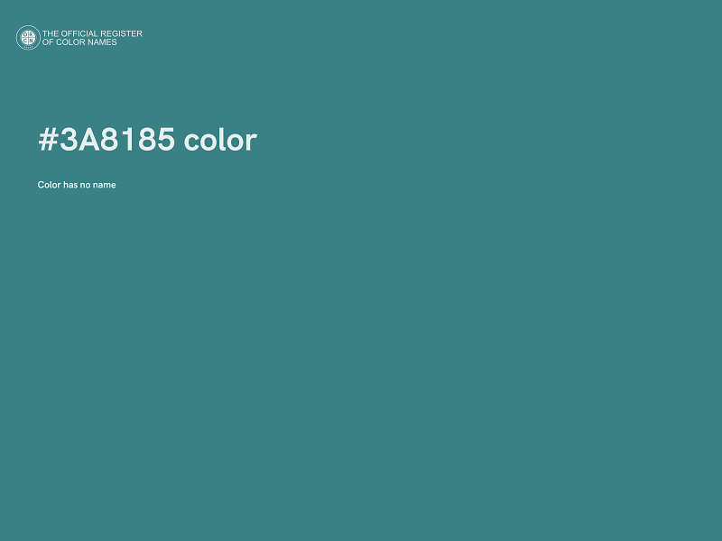 #3A8185 color image