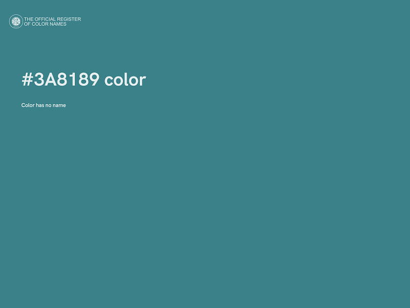 #3A8189 color image