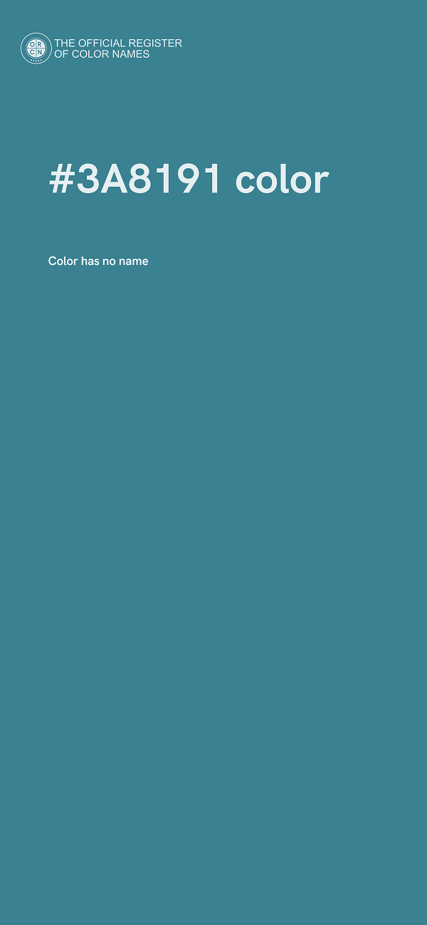 #3A8191 color image