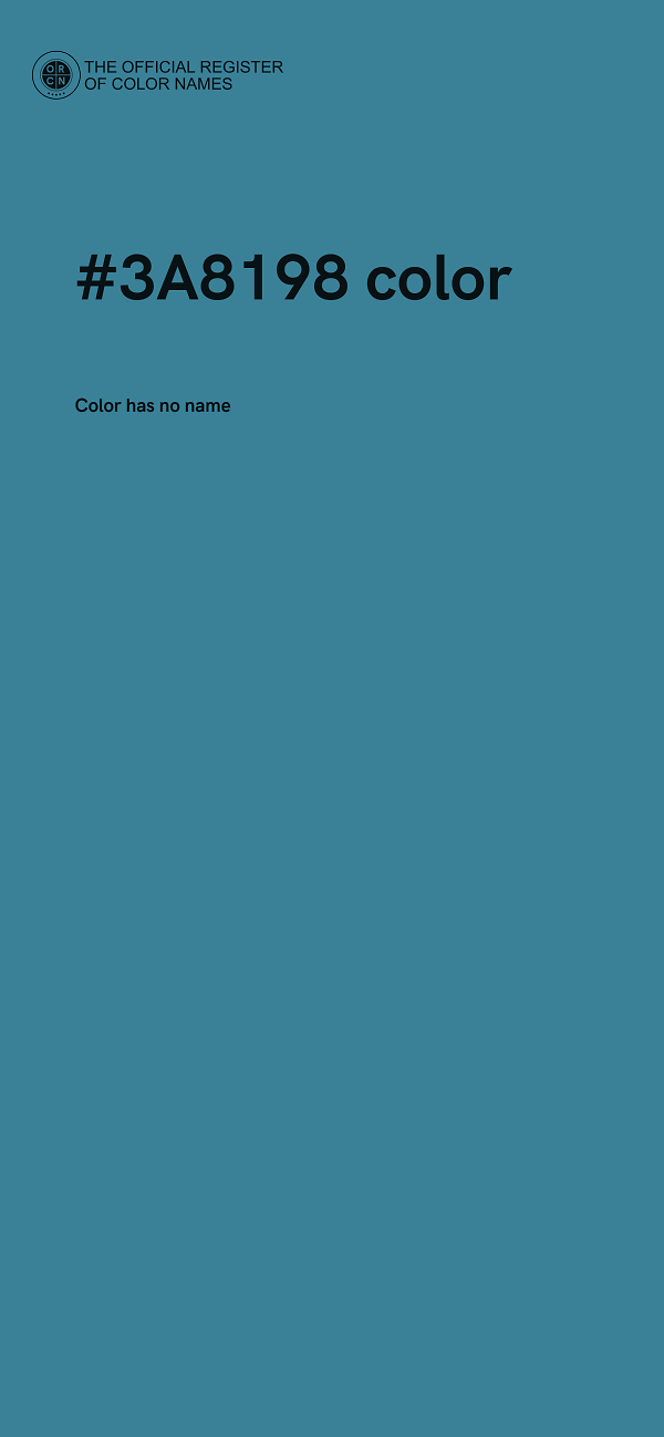 #3A8198 color image