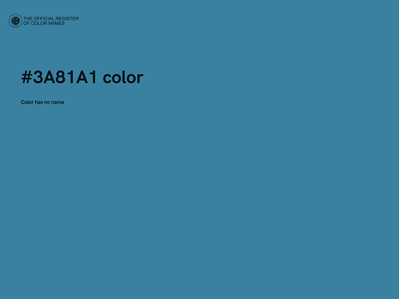 #3A81A1 color image