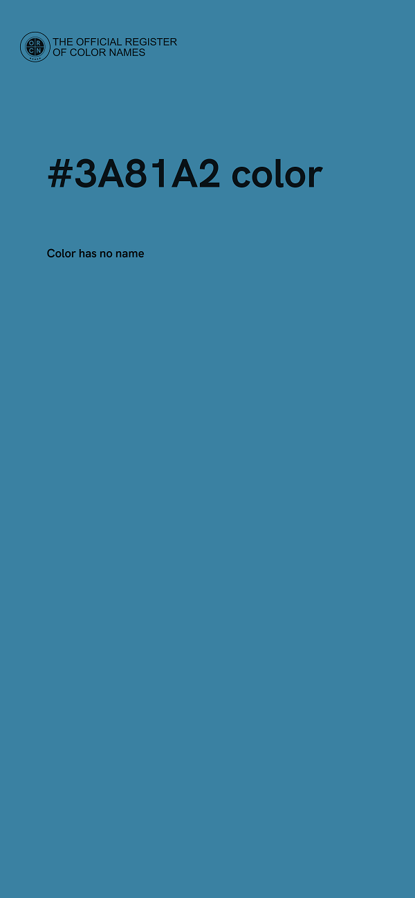 #3A81A2 color image