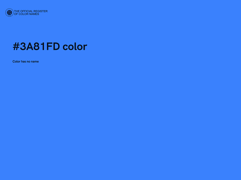 #3A81FD color image