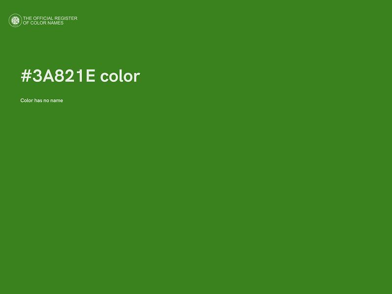 #3A821E color image