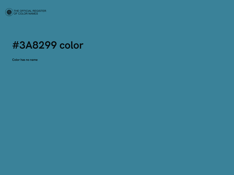 #3A8299 color image