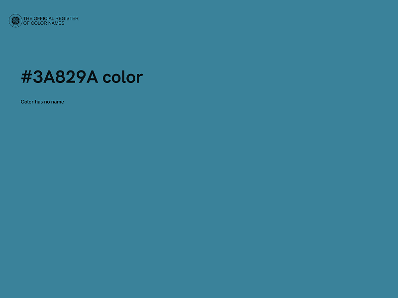 #3A829A color image