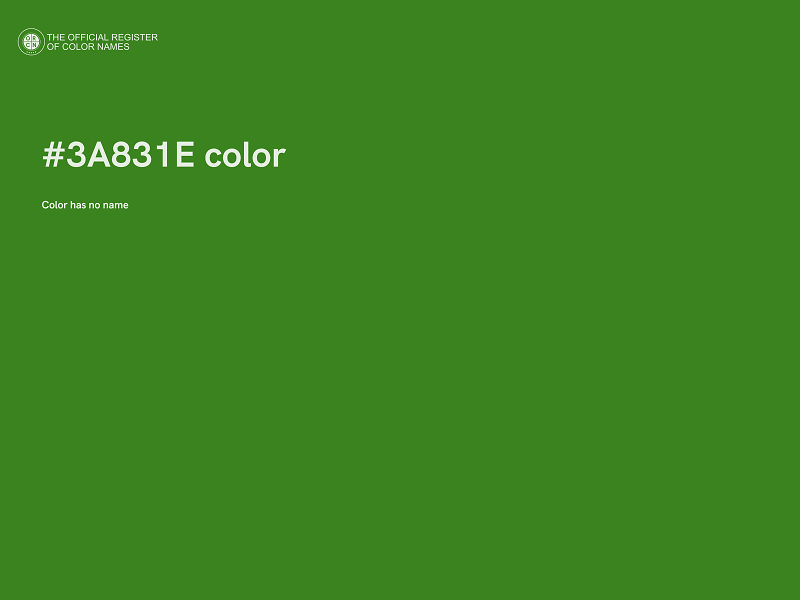#3A831E color image