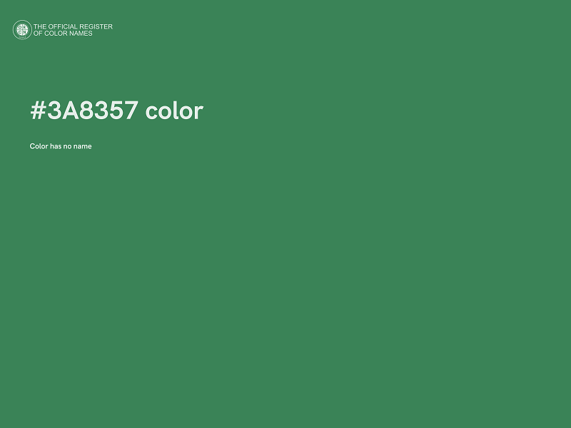 #3A8357 color image