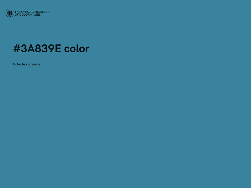 #3A839E color image