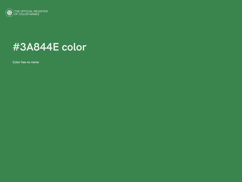 #3A844E color image