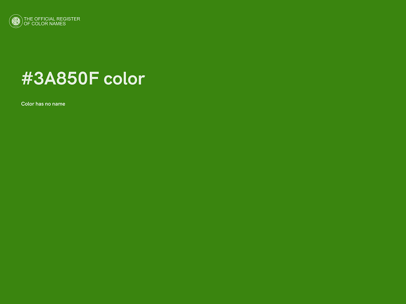 #3A850F color image