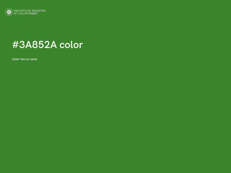 #3A852A color image