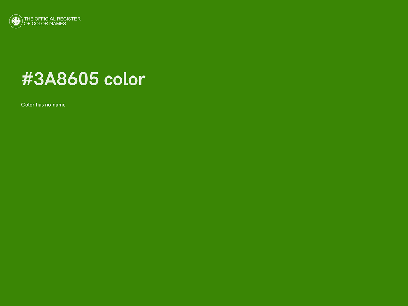 #3A8605 color image