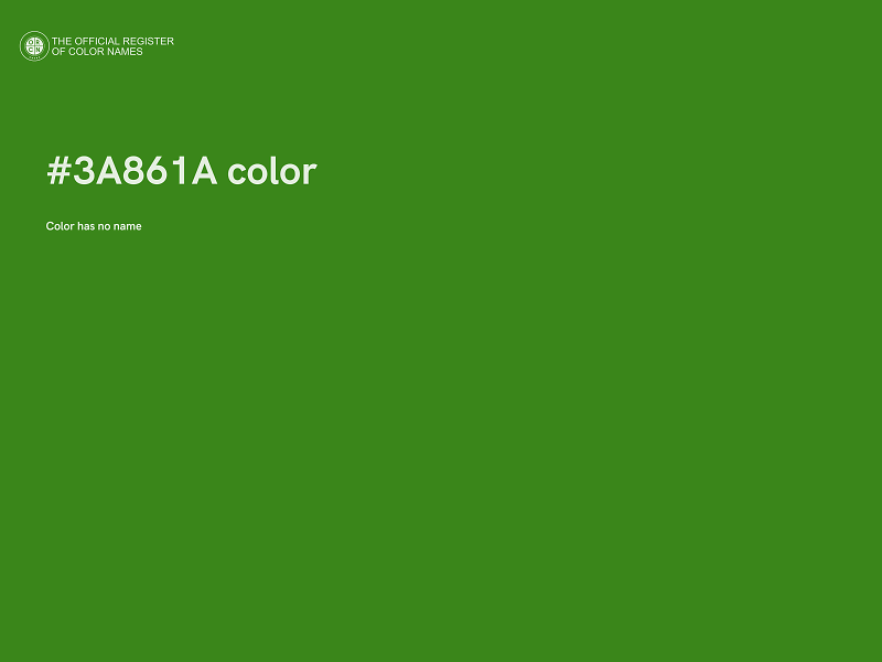 #3A861A color image