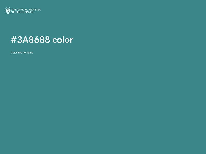 #3A8688 color image