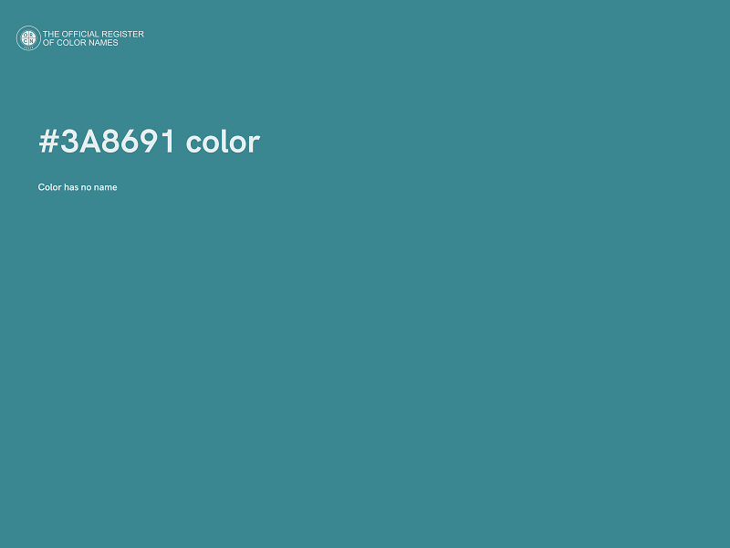 #3A8691 color image