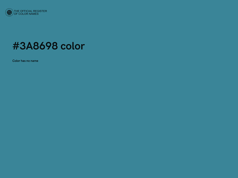 #3A8698 color image