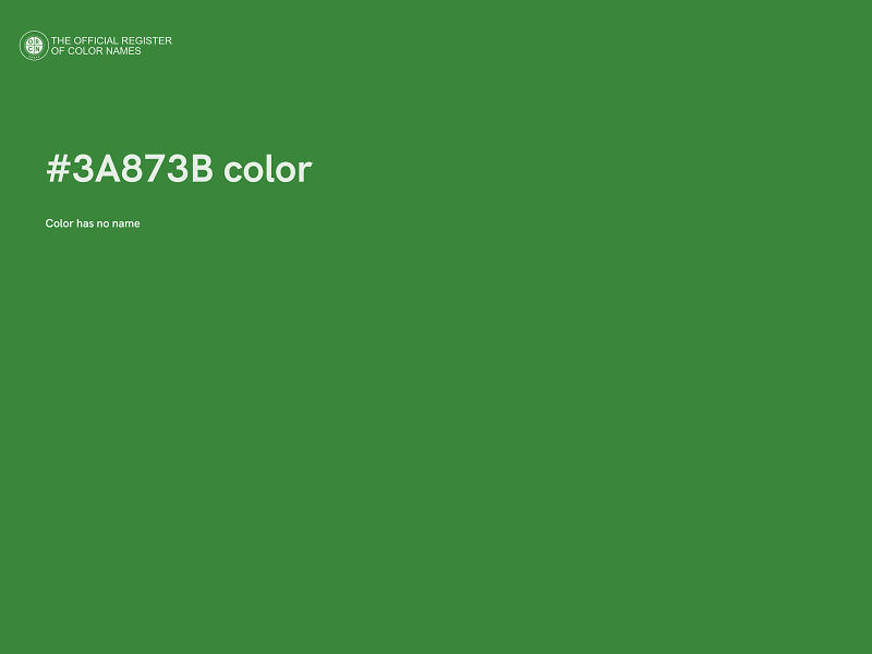 #3A873B color image