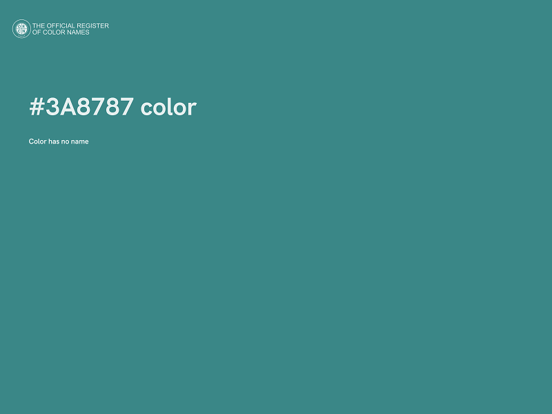 #3A8787 color image