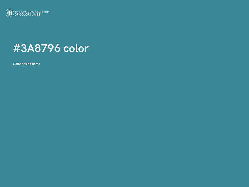 #3A8796 color image