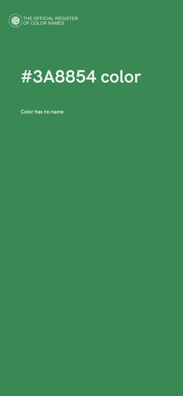 #3A8854 color image