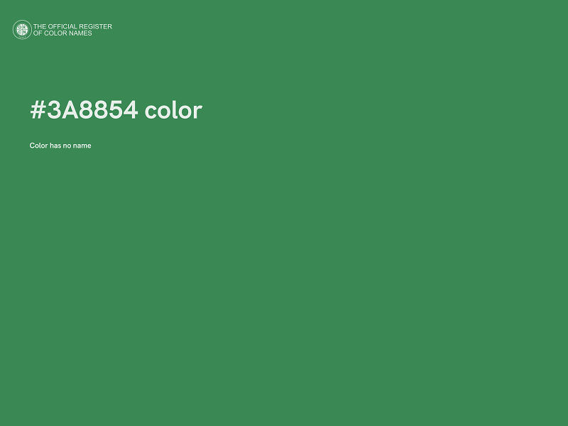 #3A8854 color image