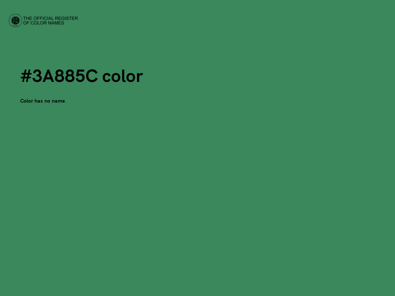 #3A885C color image