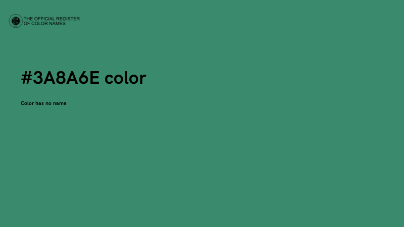 #3A8A6E color image