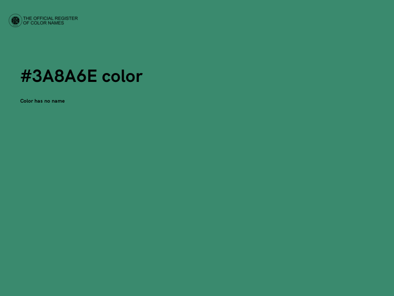 #3A8A6E color image