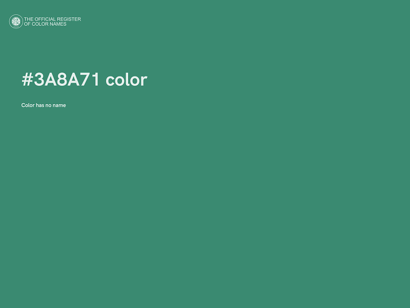 #3A8A71 color image