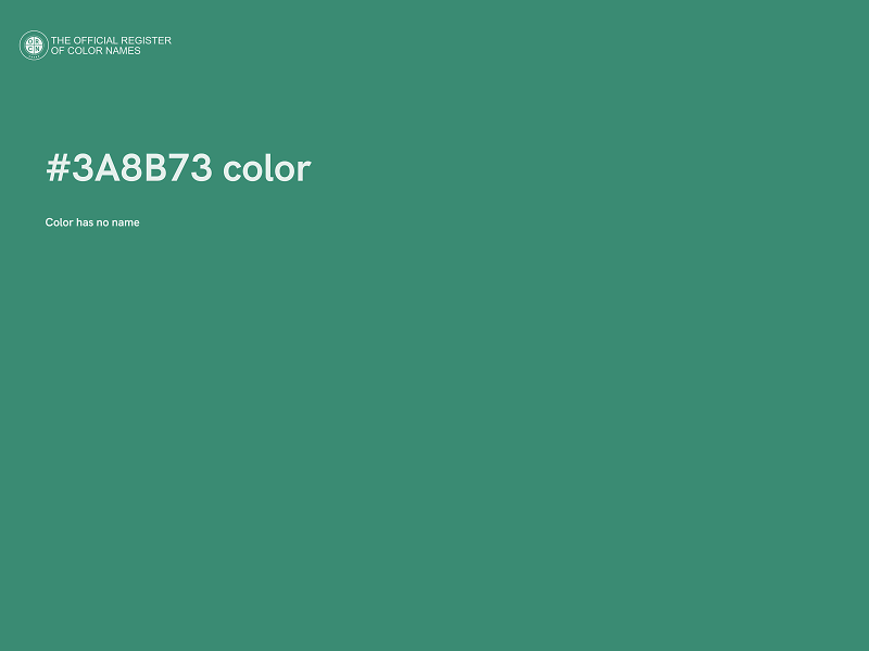 #3A8B73 color image