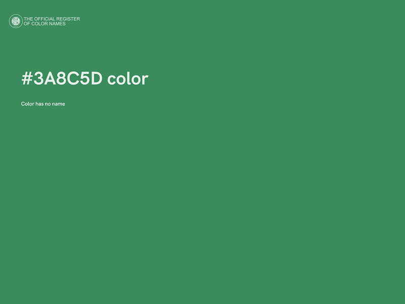 #3A8C5D color image