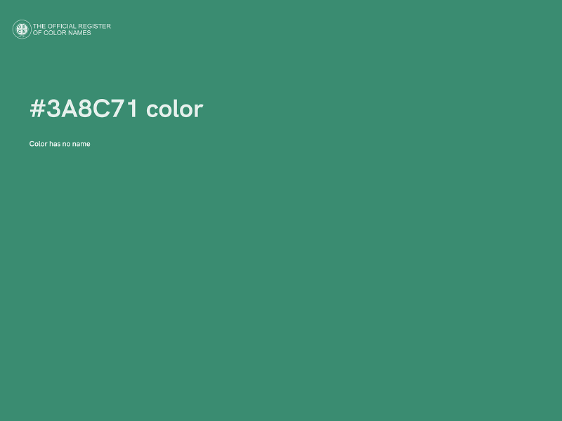 #3A8C71 color image