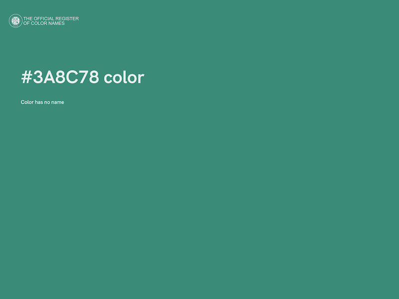 #3A8C78 color image