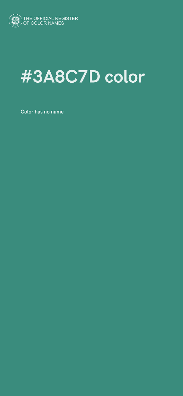#3A8C7D color image