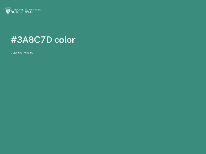 #3A8C7D color image
