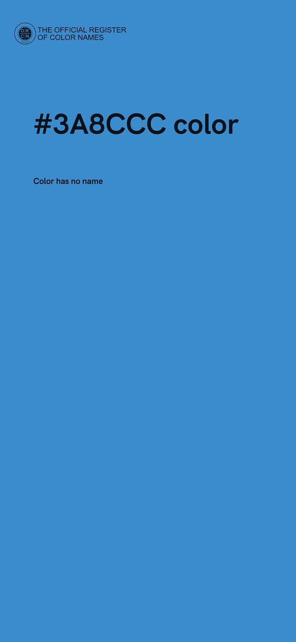 #3A8CCC color image