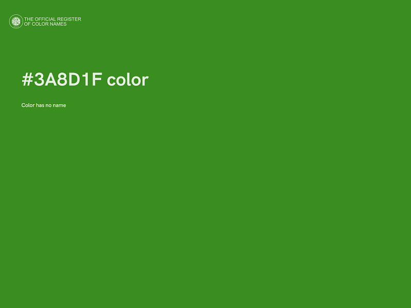 #3A8D1F color image